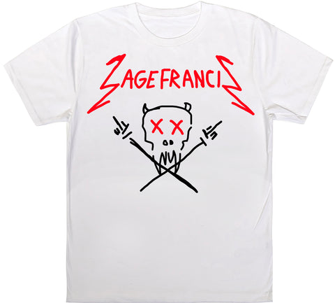 Sage Francis x Black Score "Heavy Metal" WHITE T-Shirt PRE-ORDER