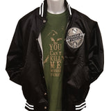 Strange Famous BLACK Satin Jacket