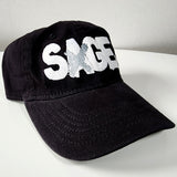 Sage Francis "A Healthy Distrust" White-on-Black DAD HAT