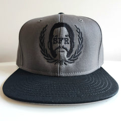 SFR Black-On-Grey Logo CONTRAST BRIM Snapback