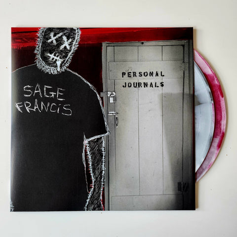 Sage Francis - Personal Journals SIGNED 2xLP Vinyl - TRI-COLOR Silver/Red/White