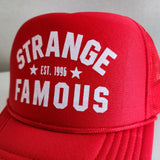 Strange Famous "Est. 1996" RED Trucker Hat