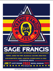 Strange Famous Fest Screenprinted Poster