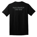 Sage Francis "Dead To This World" 2025 BLACK T-Shirt