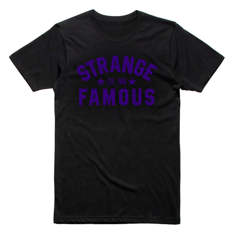 Strange Famous "Est. 1996" Purple-on-Black T-Shirt
