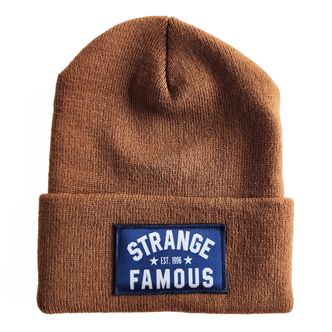 SFR 'Est. 1996' Blue-on-Coyote Brown Knit Hat