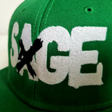 Sage Francis "A Healthy Distrust" Logo GREEN Snapback