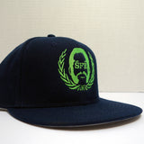 SFR Neon Green-on-Navy Blue Logo Snapback