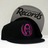 SFR Pink-on-Black Logo Snapback