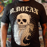 B. Dolan "Skullbeard" Charcoal/White T-Shirt