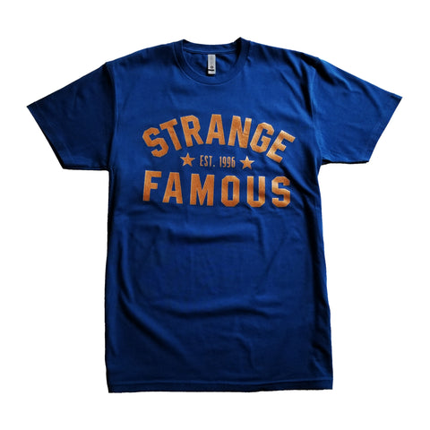 Strange Famous "Est. 1996" COPPER-on-Oxidation BLUE T-Shirt