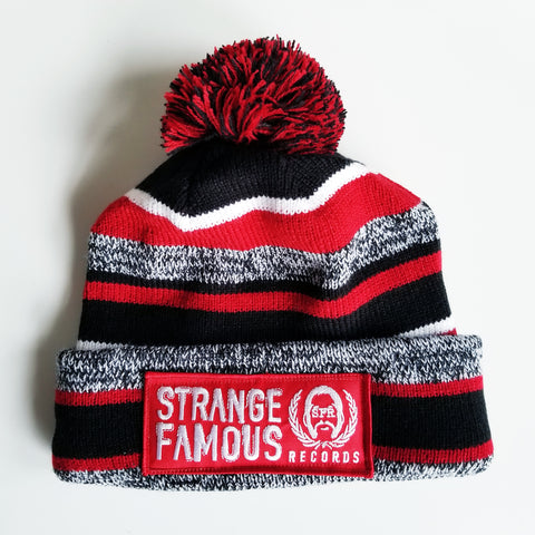 SFR Red Stripe Knit Hat
