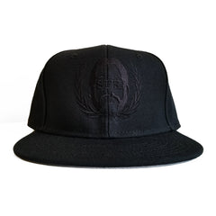 SFR BLACK-On-Black Logo Snapback