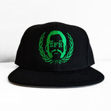 SFR Green-On-Black Logo Snapback