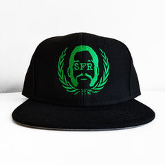 SFR Green-On-Black Logo Snapback