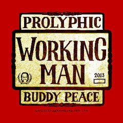 Prolyphic & Buddy Peace "Working Man" BEER LABEL Sticker 5-PACK